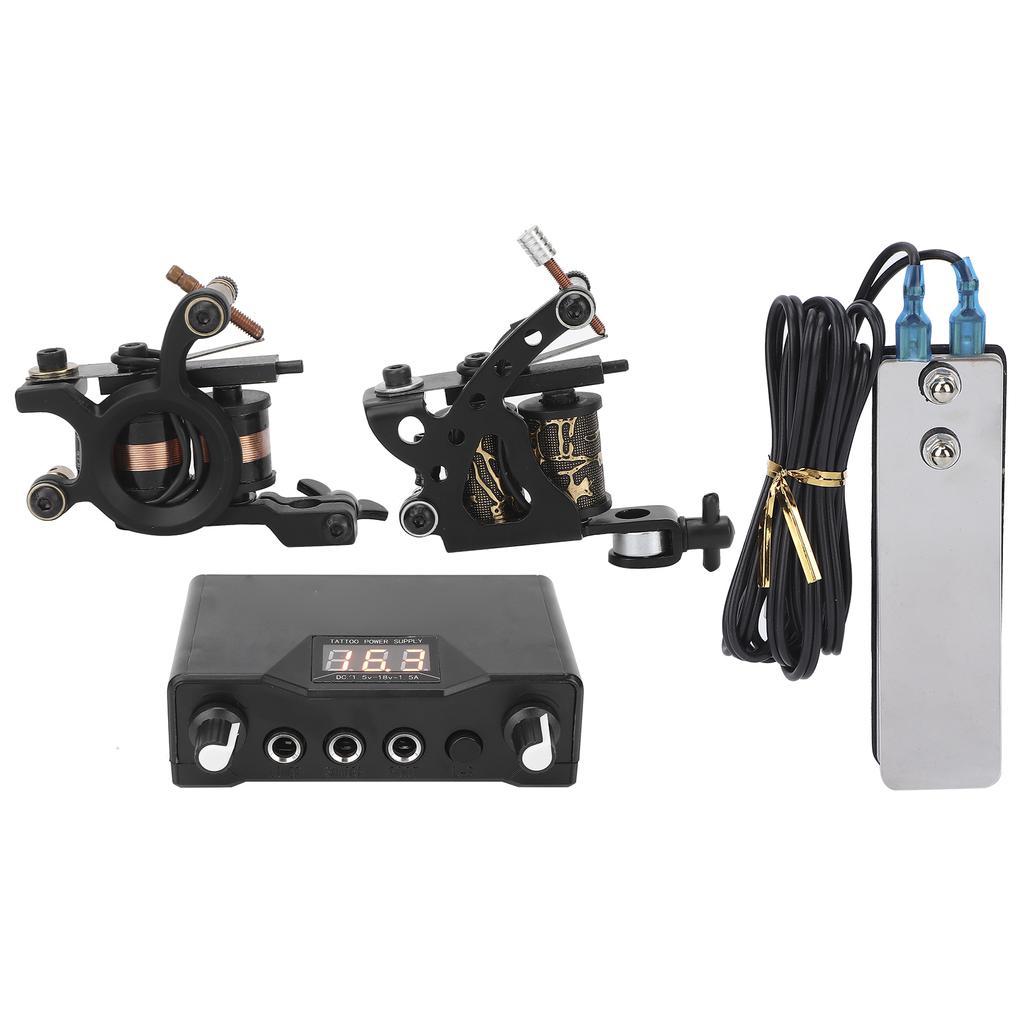 Dual Coil Tattoo Tattoo Machine Tattoo Needle Practice Skin Pigment Cup Set