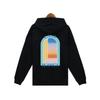 Casablanca Autumn/Winter Terry Cloth Hoodie with Letter Color Print