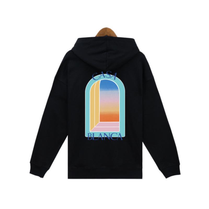 Casablanca Autumn/Winter Terry Cloth Hoodie with Letter Color Print