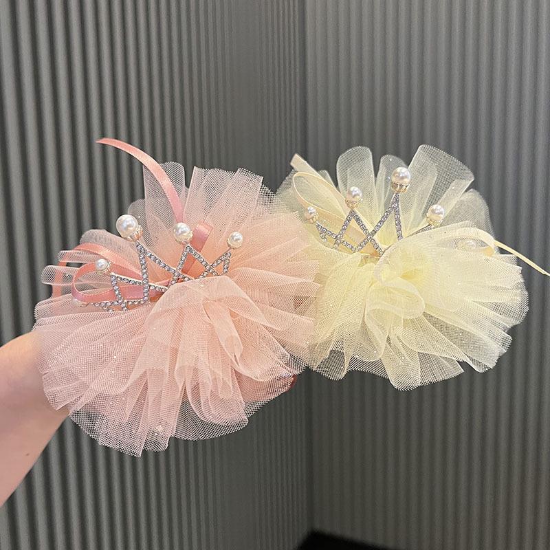 

Pearl Rhinestone Crown Hair Clip Princess Flower Hairpin DIY