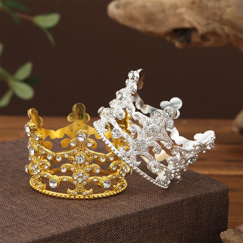 Bridal Wedding Tiaras Little Crown Brithday Cake Baking Decorative Head Jewelry Children'S Small Diadem Hair Accessories