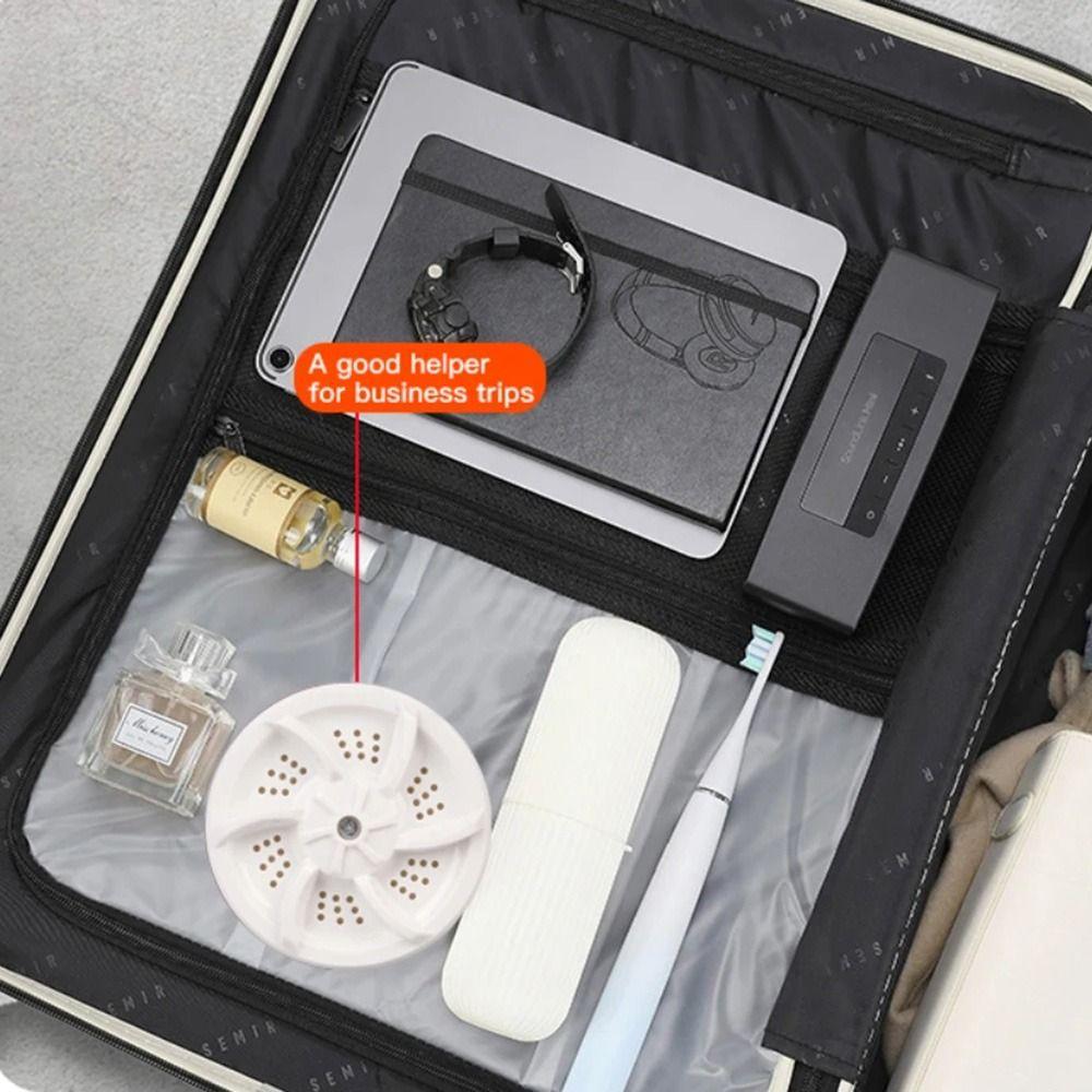 USB Portable Ultrasonic Washing Machine with Blue Light Automatic Cycle Cleaning Tools  Underwear