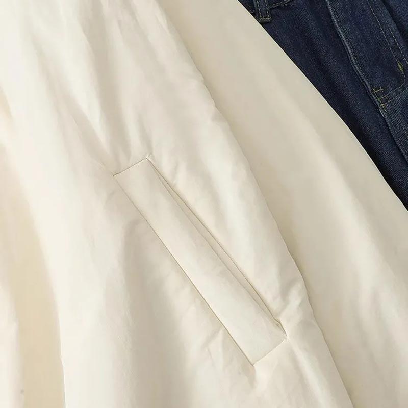 Coat for Women Cotton Autumn Winter Thickened Casual Oversize Double Layer Windbreaker Waterproof Jacket