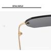 Uv400 Sunglasses Fashionable Rimless Sunglasses Punk Sun Glasses Sturdy Polygon Sunglasses For Daily Wear Outdoor Activities