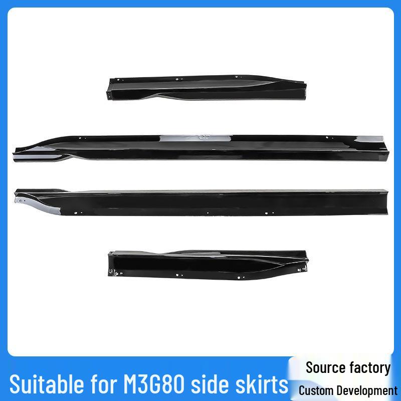 BMW M3 G80/G81 Maxton Side Skirt & Anti-Collision Body Kit M3 Side Skirts Gloss Black