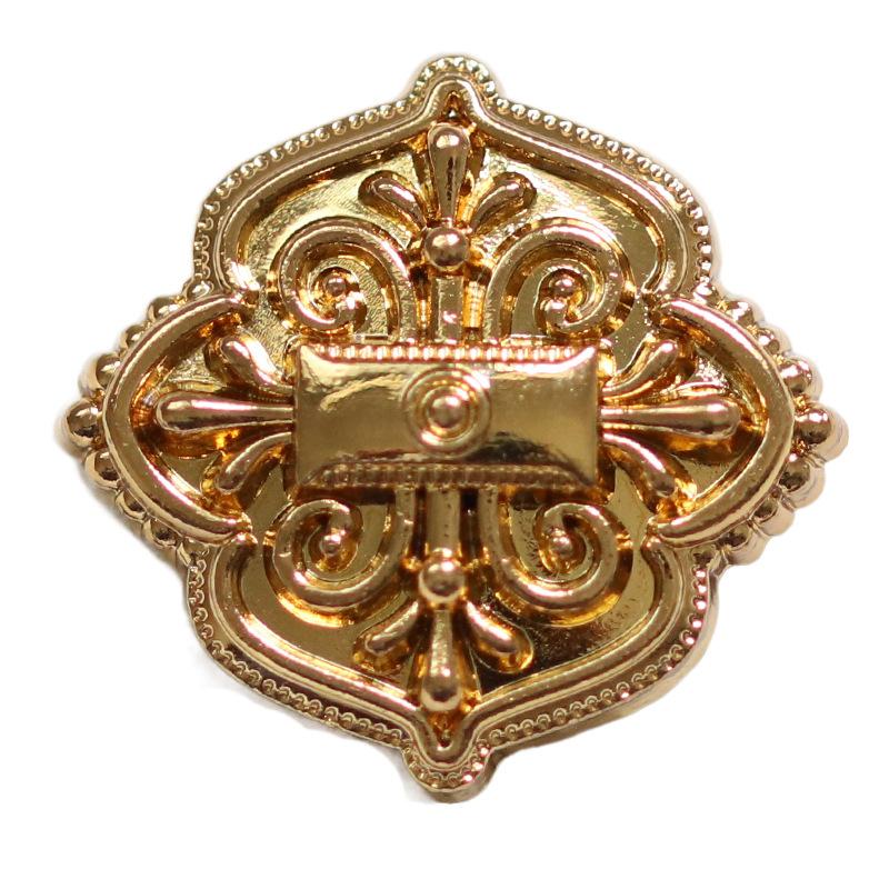 Xiaoxiang Hepburn Retro Style Buttons Metal Women'S Buttons Suit Jacket Decorative Buttons Fur Coat Buttons