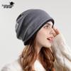 8164 Korean Style Knit Slouchy Beanie - Women's Warm Ear Protection Hat for Large Head Circumference, Autumn/Winter