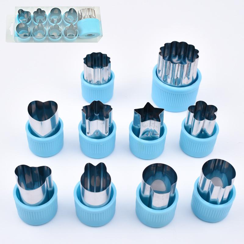 Stainless Steel Fruit Cutting Flower Mold Small Wonton Cookie Mold Vegetable Flower Cutter Butterfly Noodle Tool