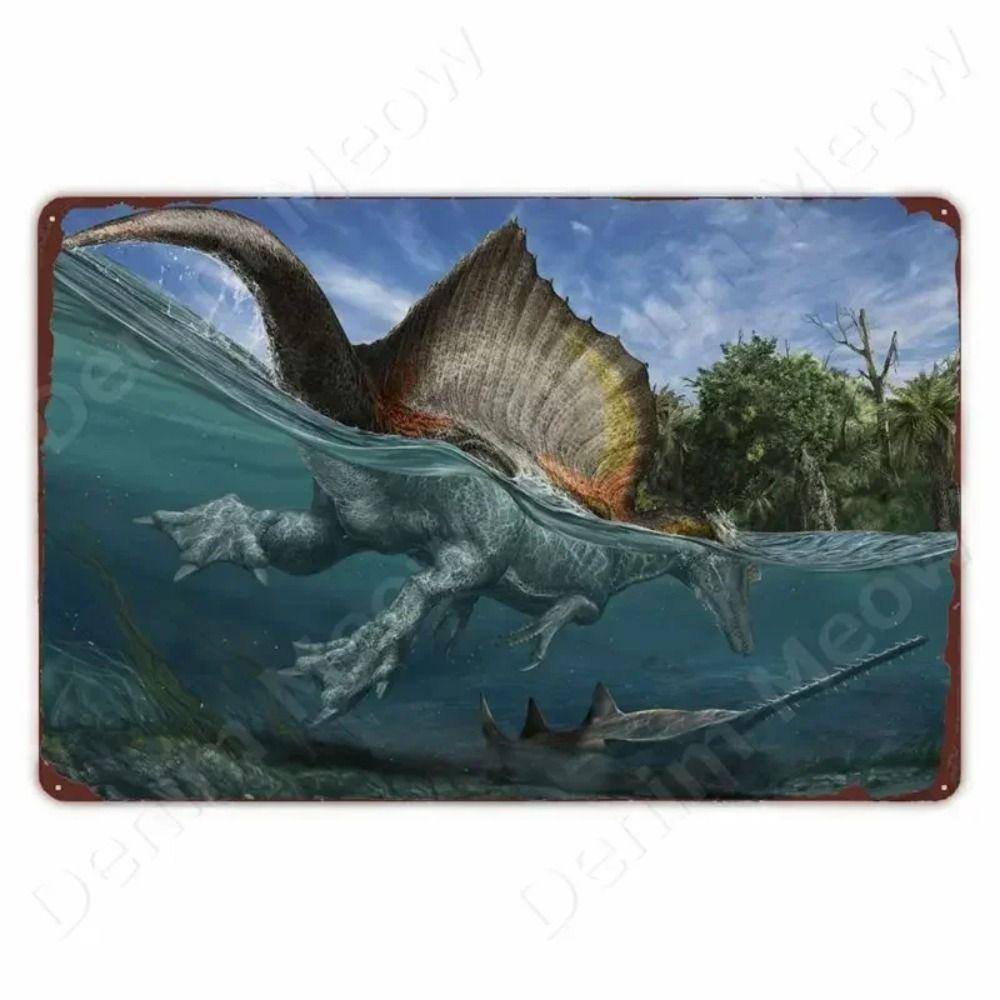 Dinosaur Retro Metal Tin Sign Wall Decor 20x30cm