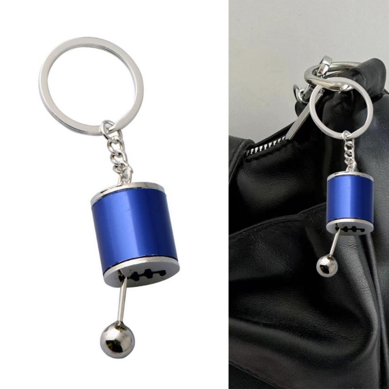 Stylish Alloy Shifts Keychain For Car Enthusiasts Universal Gear Keyring Accessory Lightweight Travel Essential