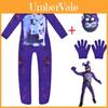 Costum Cosplay Urs Sundrop Fnaf Bodysuit Salopetă Mască Mănușă Pentru Petrecerea de Halloween a Copiilor