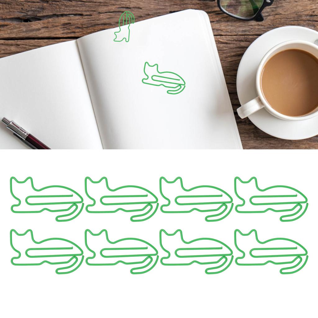 100 Pcs Cute Paper Clips Animal Shaped Fun Bookmark Document Organizing Clips Funny Bookmark Planner
