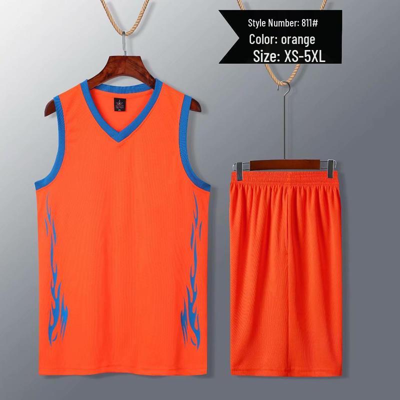 Basketball Uniform Sets for Men, Women, and Children - Sports Performance Jerseys with Printed Logo for Competition and Training.