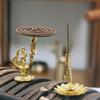 1/4 Stuks Wierookstokhouder Mini Lotus Geurclip Wierookbrander Kegels Rokerige Theehuis Sandelhout Spiraalbasis Woondecoratie