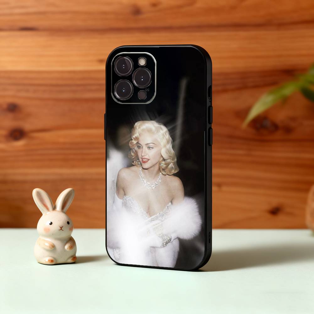 Singer M-Madonna Phone Case For iPhone17,16,15,14,13,12,Plus,Pro Max, 5G Others Soft Black Cover