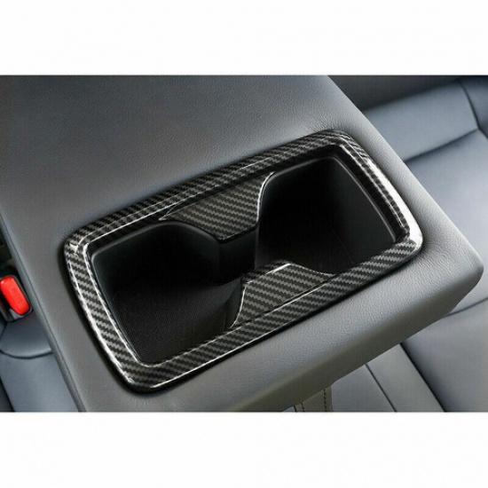 For Toyota RAV4 RAV-4 - Carbon Rea Fiber Water Cup Holder Cover Trim