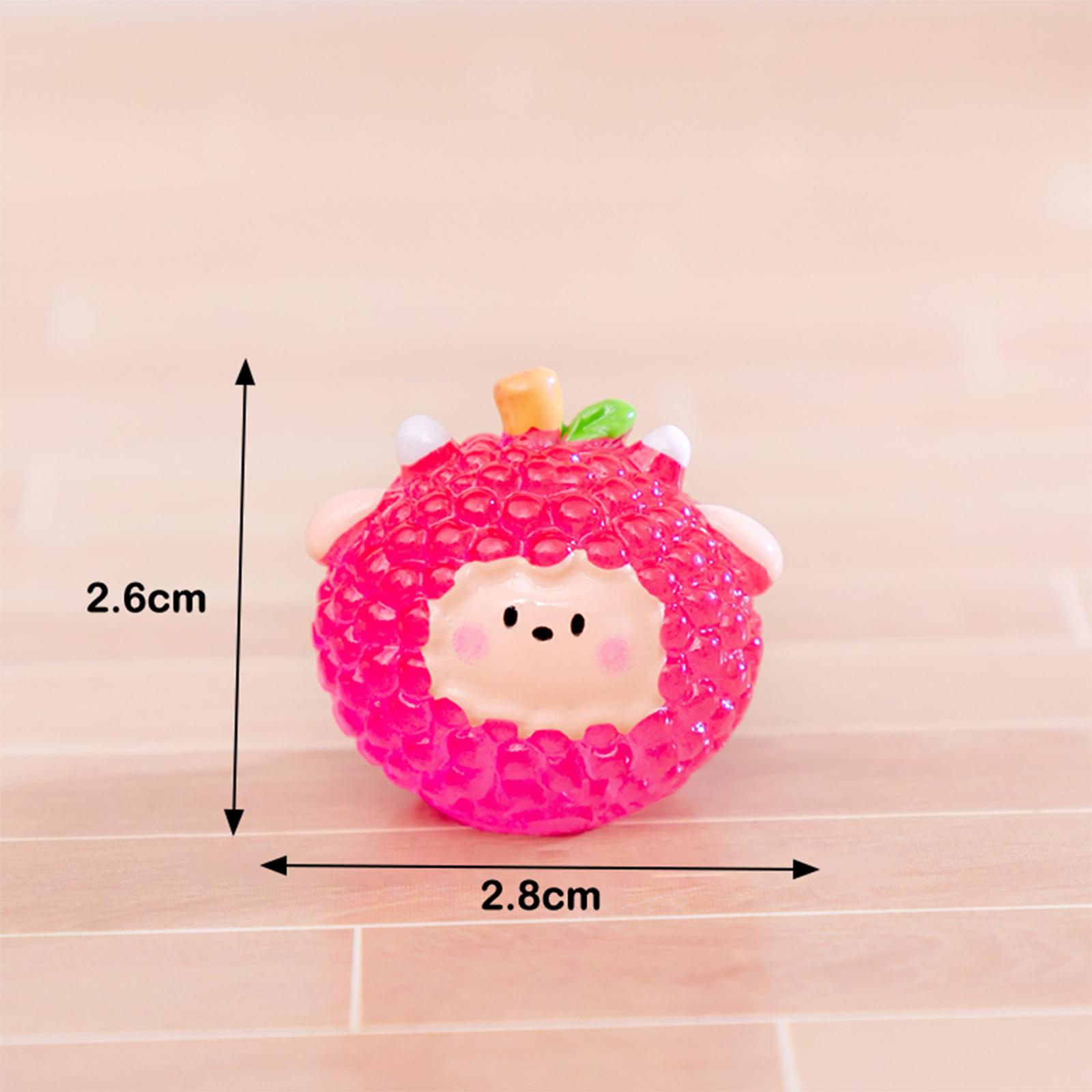 

Мініатюрна статуетка Міні Симпатичні прикраси салону автомобіля Мультяшні фрукти Лялька Світяться аксесуари для прикраси дому Ремесла Подарунки