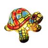 Huaqianguhh Turtle Stained Glass Night Light, Colorful Tabletop Lamp, Warm Glow Bedside Decor for Kids Room, Gift Animal Lovers