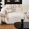 Nordic Wind One Straight Row Sofa Cover Cloth Gold Non-slip Machine Washable Full Cover Sofa Cover Four Seasons General Sofa Blanket