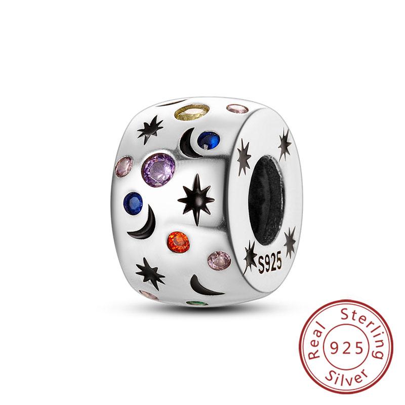 Fit Original Charms Beads Copper Clip Charms Zircon Silicone Spacer Beads For Bracelet Women Diy Gift Party