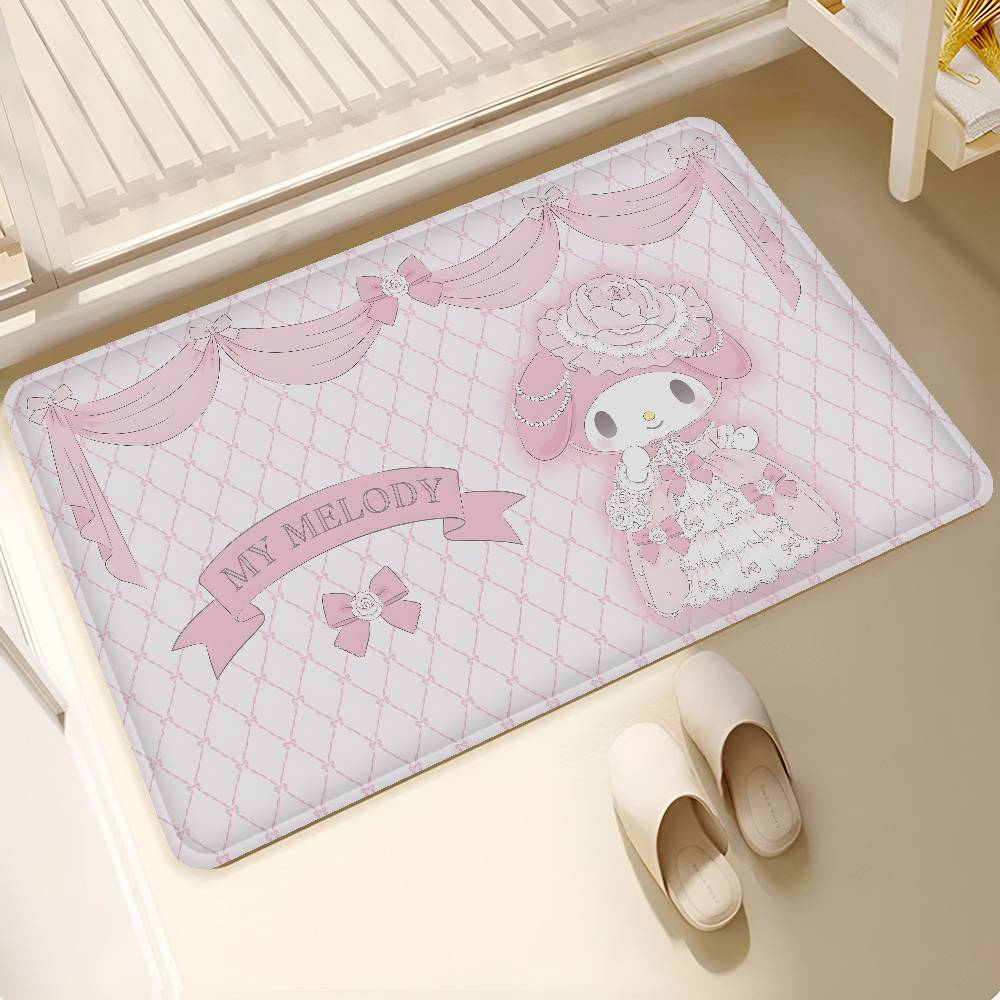 My M-melody Lovely Room Mats Anti-slip Absorb Water Long Strip Cushion Bedroon Mat Household Carpets