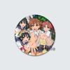 32/44/58mm A Certain Scientific Railgun HD Brooch Anime Badge Cartoon Figure Misaka Mikoto/Wannai Kinuho Round Display Pins Jewelry Gifts