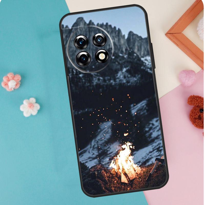 Camping Nature Mountain Case For OnePlus 13T 10T 8T 10R 12R 13R 15R 11 12 13 15 Nord CE 5 2 3 4 Lite N20 N30 Cover