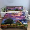Colorful Landscape with Trees. Bedding Sets Duvet Cover Sets Duvet Covers Pillowcases(1 * Duvet Cover 2 * Pillowcases, Without Duvet Insert)