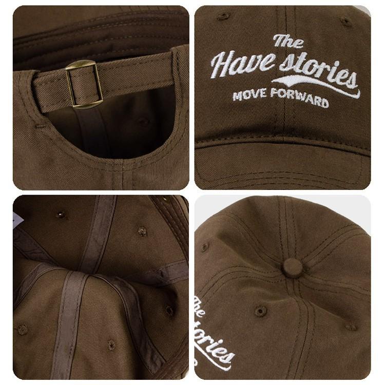 

Baseball cap children spring and summer big head circumference wide brim enlarged face small embroidery peaked cap sun protection visor Adjustable темно-коричневого кольору