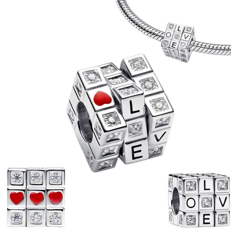 Back To School Copper Charms Bag Earphone Magic Cube Watch Games Console Bead Pendant Fit Bracelet Necklace Jewelry