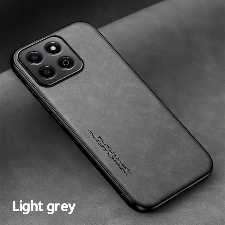 

Ударопрочный чехол для Honor X8c X7c X6b X8b X8a 5G Защитный чехол Встроенный магнитный присоска автомобильный держатель Coque Funda Capa Honor X8c светло-серый