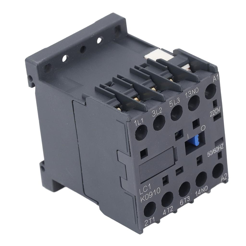 AC Contactor Compact PC Flame Retardant Housing 1 Normally Open K Type AC Contactor 9A Coil Voltage