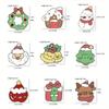 10pcs Cartoon Broochs Set Christmas Tree Reindeer Christmas Brooch Santa Claus Metal Badge Couple Pin Cute and Unique Accessory