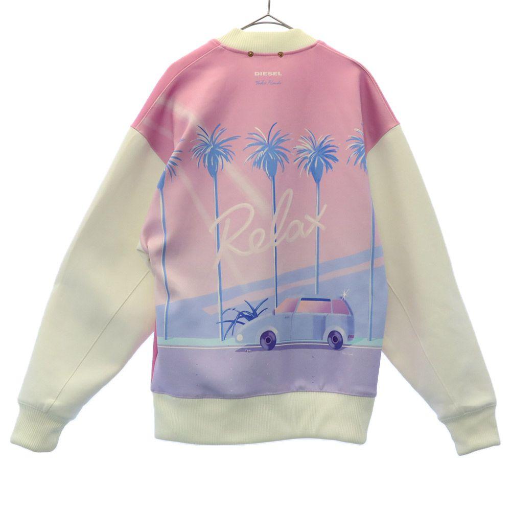 Diesel Print Blouson S Pink Women Used