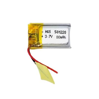 1Pc 3.7V 80mAh Rechargeable Battery Safe And Stable Model 501220 For Smartphones And Tablets