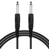 Guitar Cable Black Audio Cable for Electric Guitar Bass Keyboard 1 4 Inch to 1 4 Inch TS Straight Plugs, 1M 3.3ft