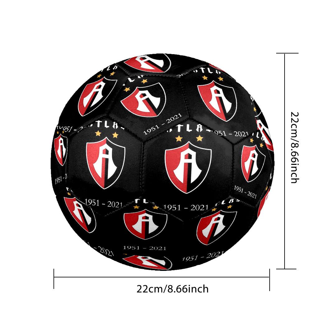 Atlas FC Indoor Soccer Ball Size 5 Colorful All Ages Machine Stitched PVC Competition Ready Durable High-Bounce
