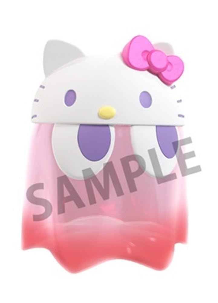 MegaHouse x Sanrio Characters Chibi Collect Figure Deluxe Ghost Hello Kitty Clear Color Approximately 100mm PVC Resin Painted Complete Figure Pac-Man