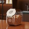 Airtight Grain Storage Box Transparent Pet Food Storage Bin with Timer Function 8L 16L Moisture-Proof Container with Measuring Cup for Grain And Pet