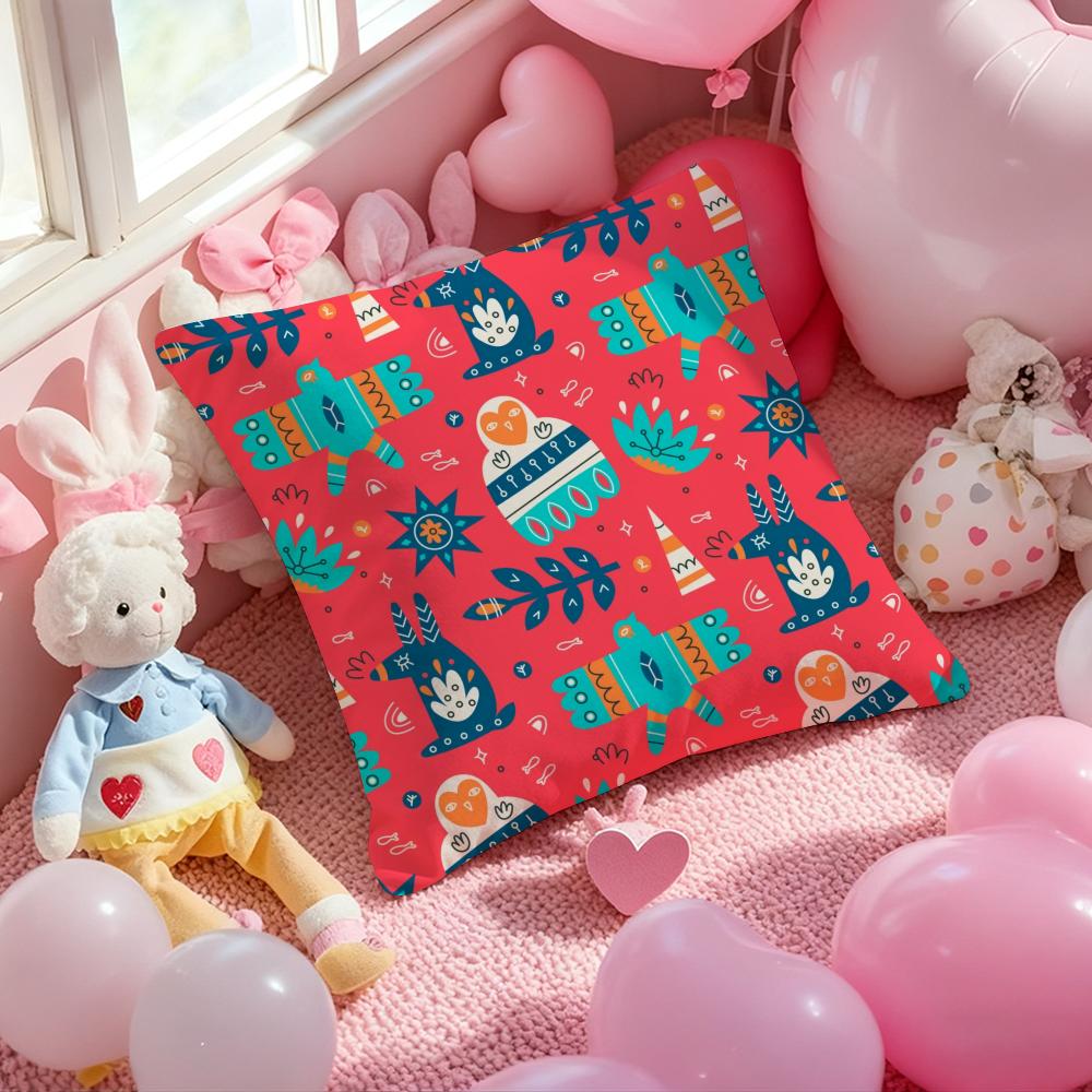 

Moroccan Style Cushion Cover Pattern Printed Pillowcase for Living Room Sofa Cushion Cover & Bedroom Decor 12x12Inch