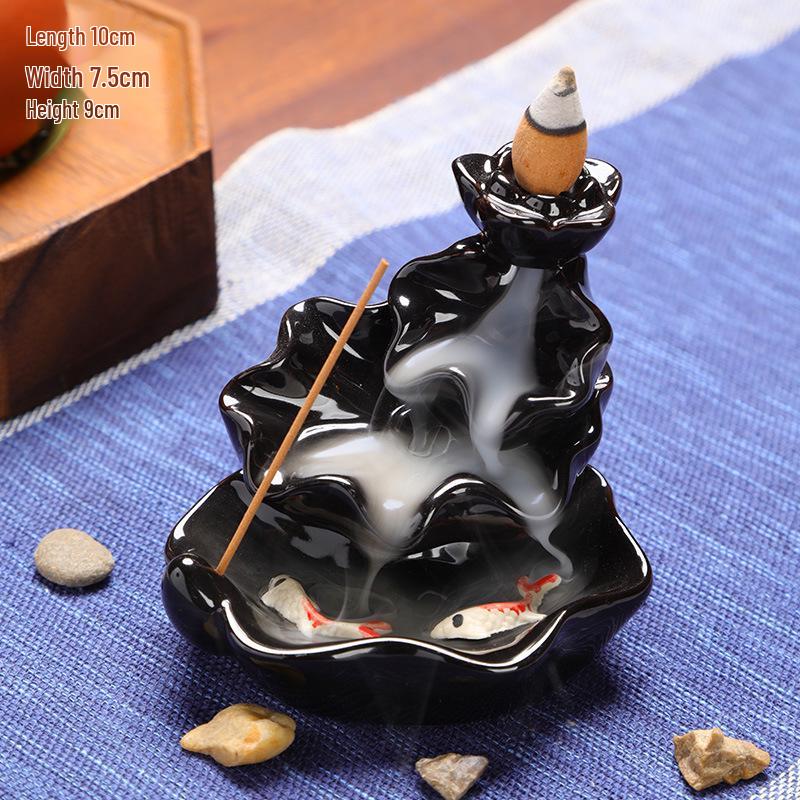 Buddha Hand Ceramic Backflow Incense Burner Aromatherapy Ornament