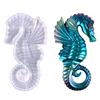 Wall Hanging Resin Moulds Seahorse Silicone Moulds Stereo Epoxy Resin Mould for DIY Craft Valentine's Home Decoration