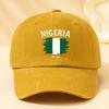 Unisex Modna i Wszechstronna Czapka z Daszkiem Baseballowa z Nadrukiem Litery NIGERIA EST 1960 Outdoorowa Codzienna Czapka z Daszkiem