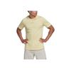 adidas Internal Tee Logo Pure Color Sport Casual Round Neck Short Sleeve T-shirt Men Tops Yellow HJ9807