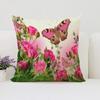 Decorative Pillow Cover For Living Room Cushions Roses Flowers Bed Pillowcases Aesthetic Room Decoration Cushion Covers