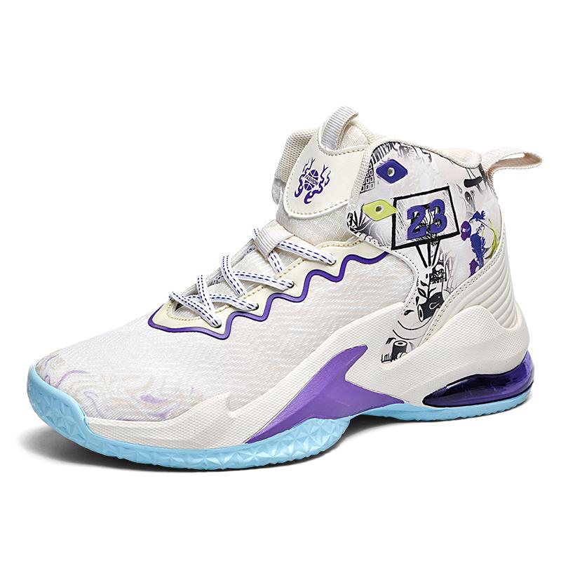 

Новые дышащие баскетбольные кроссовки для мужчин, новые амортизирующие износостойкие профессиональные кроссовки для реального боя с воздушной подушкой для студентов 45