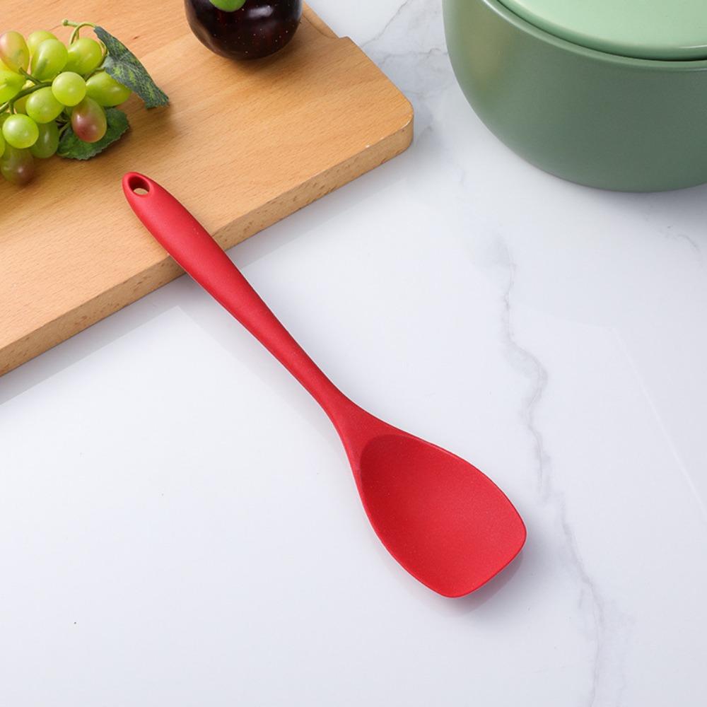 Heat Resistant Kitchen Spatula Silicone Salad Mixing Spoon Baking Tool Duck Tongue Shovel Cream