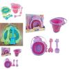 Versatile 2.5l Soft Silicone Folding Bucket Ideal For Kids Outdoor Sand Play Activities