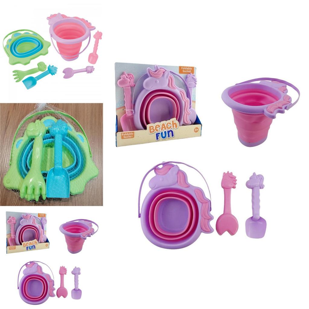 Versatile 2.5l Soft Silicone Folding Bucket Ideal For Kids Outdoor Sand Play Activities