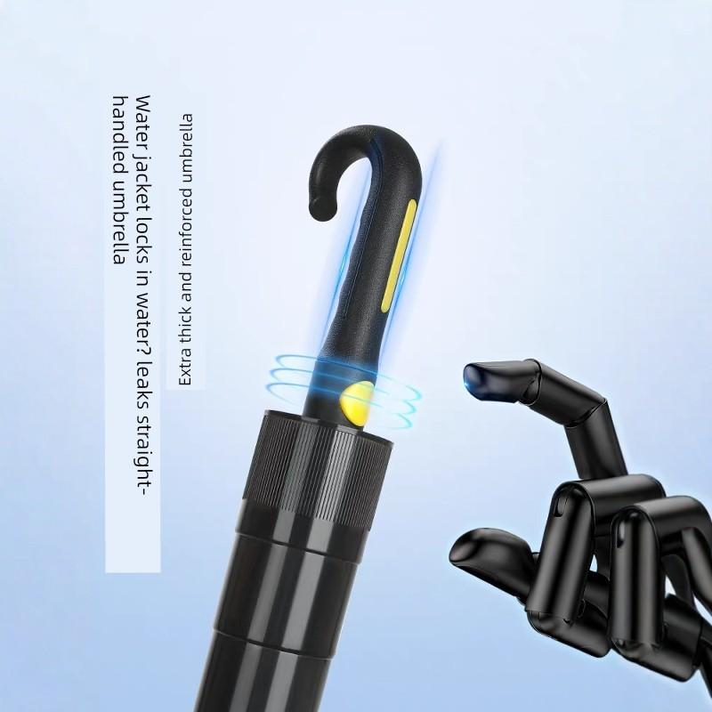 Umbrella Is Enlarged, Thickened, Reinforced, and Specially Designed for Heavy Rain, Suitable for Three People, with Long Handle, Golf-Sized